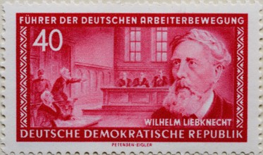 Wilhelm Martin Philipp Christian Ludwig Liebknecht, 1826 – 1900, a German socialist activist and
