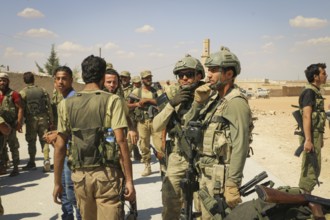 The US Army and the Turkish Army on a military mission to combat terrorism and fight against ISIS