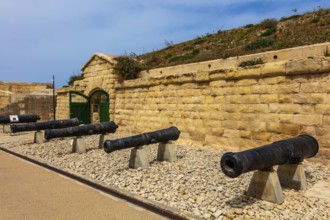 Fort St. Elmo, fortress on the northern tip built in 1670 by the Order of Malta to fortify the