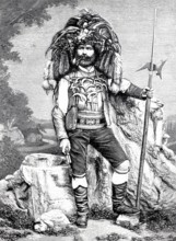 Saltner from Merano, vineyard guardian, vineyard guardian, field guard in the wine mountains to