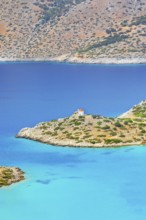 Panormitis bay, high angle view, Panormitis, Symi Island, Dodecanese Islands, Greece