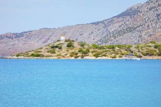 Panormitis bay, Panormitis, Symi Island, Dodecanese Islands, Greece