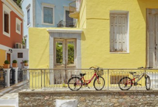 Old town, Gialos, Symi Island, Dodecanese Islands, Greece