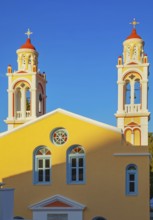 Orthodox church, Chorio, Symi Island, Dodecanese Islands, Greece