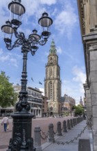 The Grote Markt in the historic centre of Groningen, Martinikerk church, Netherlands