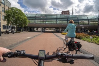 Cycling in the Dutch city of Houten, south of Utrecht, around 50, 000 people live here and work in