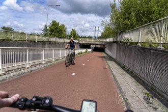 Cycling in the Dutch city of Houten, south of Utrecht, around 50, 000 people live here and work in