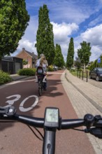 Cycling in the Dutch city of Houten, south of Utrecht, around 50, 000 people live here and work in