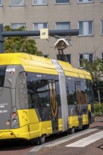 U-OV bus station at Utrecht-Lunetten railway station, electric bus, fast charging station via