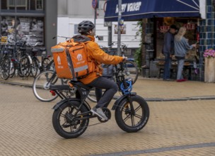Bicycle transport in Groningen, thuisbezorg.nl Bote, renamed Just eat, in Germany the delivery