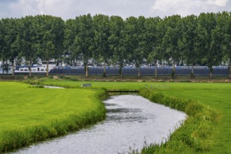 The Amsterdam-Rhine Canal, Amsterdam-Rijnkanaal, 72 km long, artificial waterway, connects the
