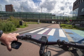 Cycling in the Dutch city of Houten, south of Utrecht, around 50, 000 people live here and work in