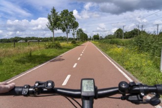 Cycling in the Dutch city of Houten, south of Utrecht, around 50, 000 people live here and work in