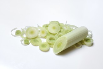 Leek, sliced leek, leek