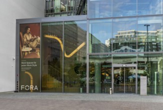 Entrance to Fora, work space for every work style, Karl-Liebknecht-Straße, Berlin, Germany
