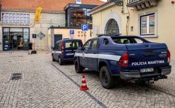 Police Maritima emergency vehicles in Cascais, Portugal