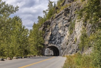 240927_200 Going to the Sun Road goes through the West Side Tunnel west side of the Continental