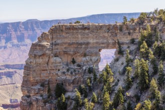 Angels Window rock formation at the North Rim of the Grand Canyon in Northern Arizona, USA
