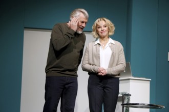 Daniel Morgenroth and Susanne Eisenkolb during the photo rehearsal of The Neurosen Cavalier at the