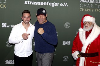 Ramon Roselly, Axel Schulz. Charity Celebrity Pack 2025 campaign for street sweeps e.V. at Bikini