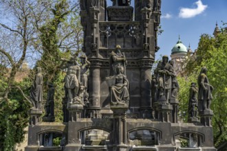 Kranner's Fountain or monument to Austrian Emperor Francis I Prague, Czech Republic