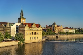 Smetana Museum on Novotný Jetty on the Vltava River in Prague, Czech Republic