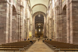 Interior of Speyer Cathedral in Speyer, Rhineland-Palatinate, Germany