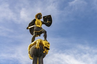 St. Georg am St. Georgsbrunnen in Speyer, Rhineland-Palatinate, Germany