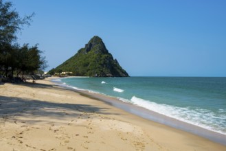 Lonely beach, Ao Noi Beach, Prachuap Khiri Khan, Prachuap Khiri Khan Province, Central Thailand,