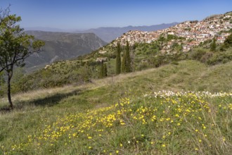 Landscape around the town of Arachova, Greece