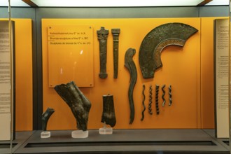 Bronze sculptures in the Delphi Archaeological Museum, UNESCO World Heritage Site in Delphi, Greece