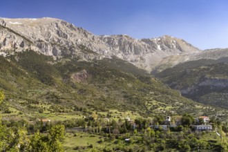 Mountains and landscape near Arachova, Greece