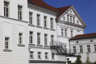 A heritage-protected house on the Circus, Putbus on the island of Rügen, Vorpommern-Rügen district,