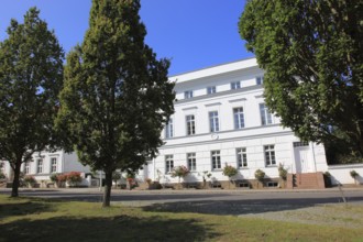 The heritage-protected house Circus 10, Putbus on the island of Rügen, Vorpommern-Rügen district,