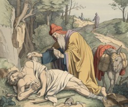 Biblical story, The Good Samaritan, one of the most famous stories of Jesus and is in the Gospel of