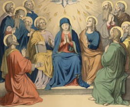 Biblical story, Descent of the Holy Spirit, The Descent of the Holy Spirit is celebrated as