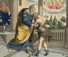 Biblical story, The Prodigal Son. The parable of the prodigal son is found in the Gospel of Luke