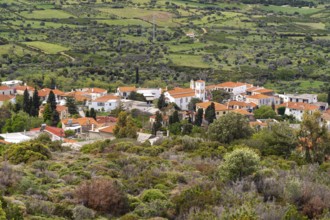 The town of Styra on the island of Euboea or Evia, Greece