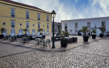 Courtyard of the Cidadele de Cascais Artists' Farm in Forte de Nossa Senhora da Luz de Cascais,