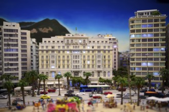 Interior view, replica of Copacabana, Rio de Janeiro, Brazil, Hotel Copacabana Palace, miniature