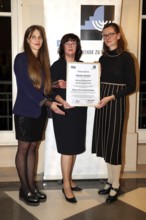 Elisabeth Schulze, Christine Herntier, Jette Förster at the Prize for Civil Courage against