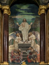 Interior view, choir, altar, main evangelical church of St. Michaelis, Michel for short, Free and