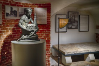 Interior photo, hall of honor for architect Ernst Georg Sonnin, crypt, main evangelical church of