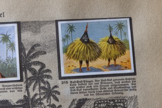 German colonies. Bismarck archipelago. Duk-Duk dancers. Duk-Duk is a secret society that represents