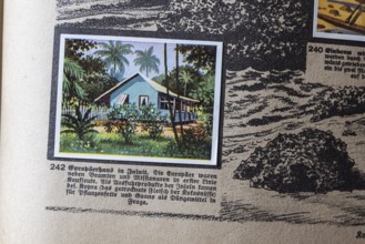 German colonies. Caroline Islands and Marshall Islands. European House in Jaluit. An anthology