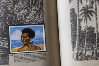 German colonies. Kaiser-Wilhelms-Land. Native with jewelry. An anthology published by