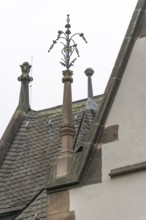 Wrought iron decoration, Schulstraße, Marburg, Hesse, Germany
