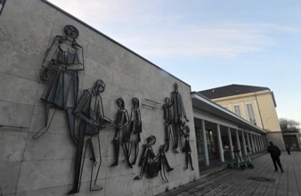 Relief in the entrance area of the University of Erfurt on Nordhäuser Straße