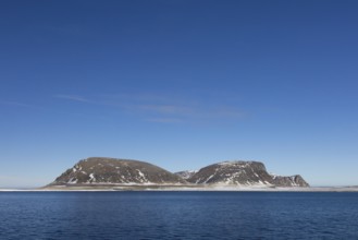 Phippsøya, Phipps Island in the Arctic Ocean, largest island in Sjuøyane, archipelago north of