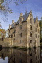 Kasteel Beauvoorde, 17th century moated castle in Renaissance style in the village Wulveringem in